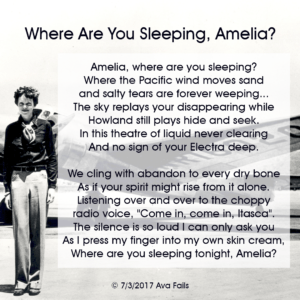 where are you sleeping amelia by ava fails