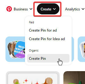 create pin